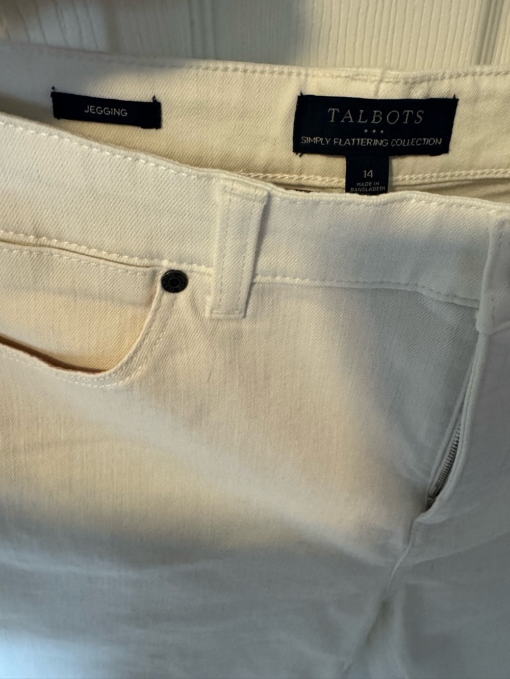 Talbots White Straight-Leg Jeans - Picture 4 of 6